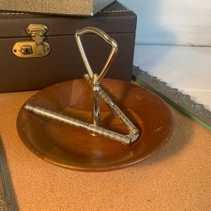 Vintage Nut Bowl with Crackers (B21)